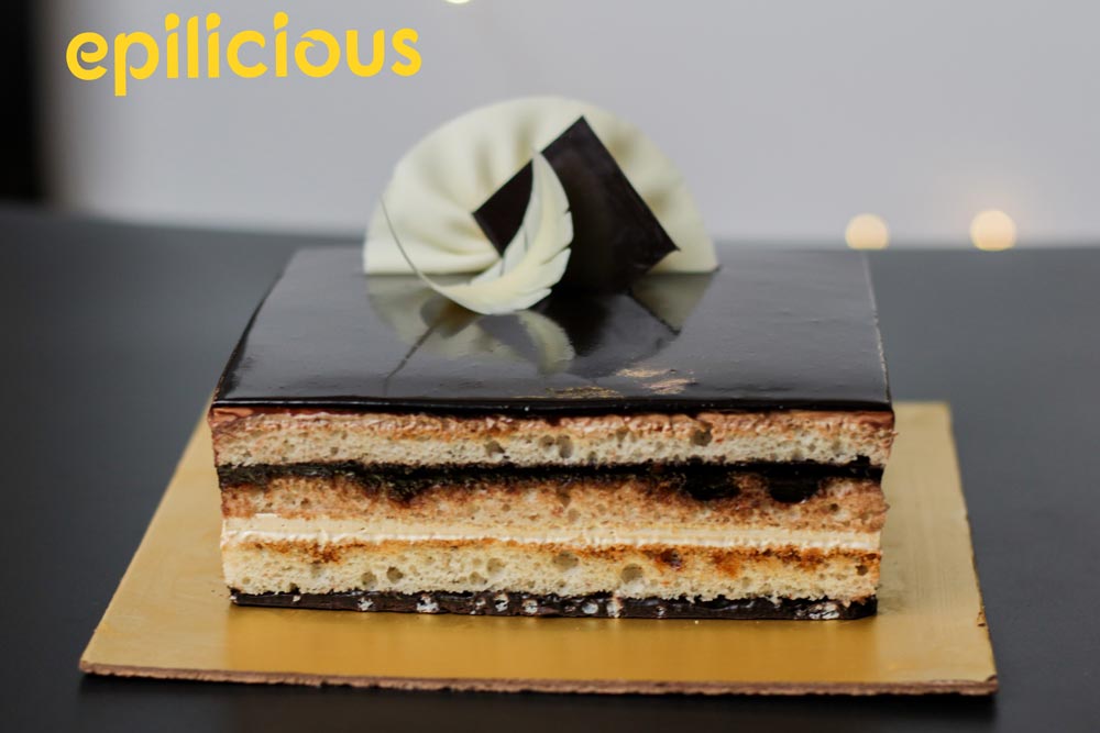 Opera Cake with Hazelnut Praline Ice Cream Recipe - Great British Chefs